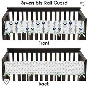 Reversible Fabric Crib Rail Guard
